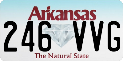 AR license plate 246VVG