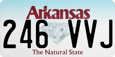 AR license plate 246VVJ