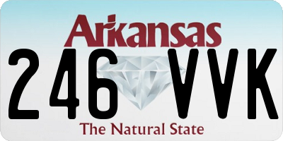 AR license plate 246VVK