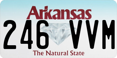AR license plate 246VVM