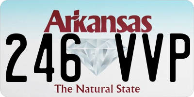 AR license plate 246VVP