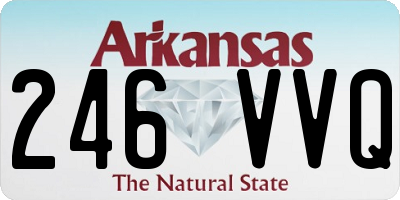 AR license plate 246VVQ