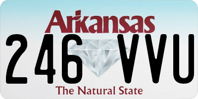 AR license plate 246VVU