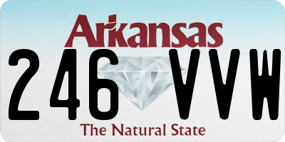 AR license plate 246VVW