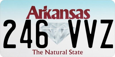 AR license plate 246VVZ