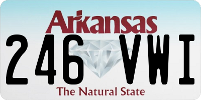 AR license plate 246VWI