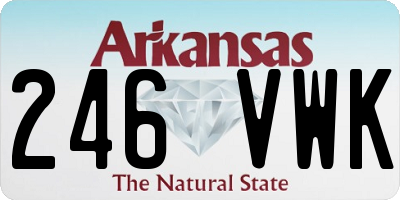 AR license plate 246VWK