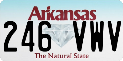 AR license plate 246VWV