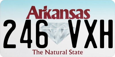 AR license plate 246VXH