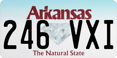 AR license plate 246VXI