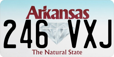 AR license plate 246VXJ