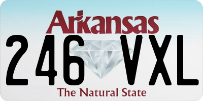 AR license plate 246VXL