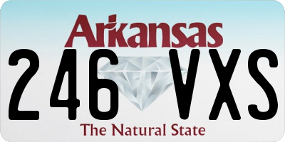 AR license plate 246VXS