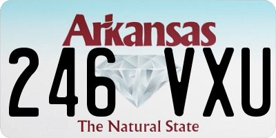 AR license plate 246VXU