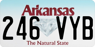 AR license plate 246VYB