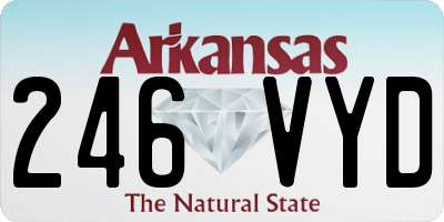 AR license plate 246VYD