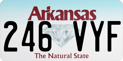 AR license plate 246VYF
