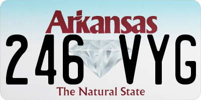 AR license plate 246VYG