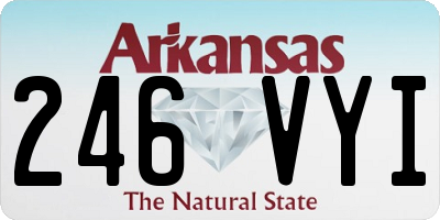 AR license plate 246VYI