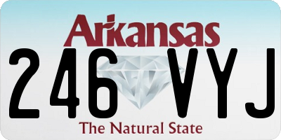 AR license plate 246VYJ