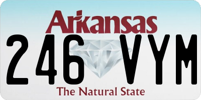 AR license plate 246VYM