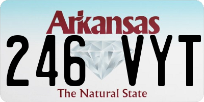 AR license plate 246VYT