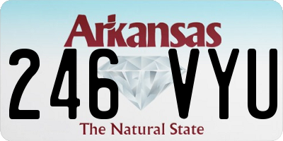AR license plate 246VYU