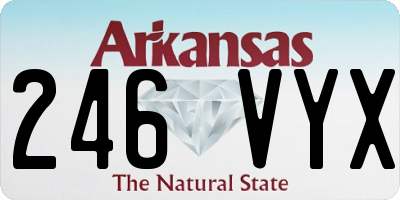 AR license plate 246VYX