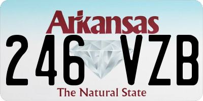 AR license plate 246VZB