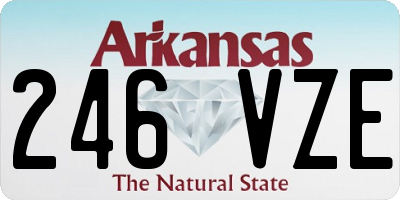 AR license plate 246VZE