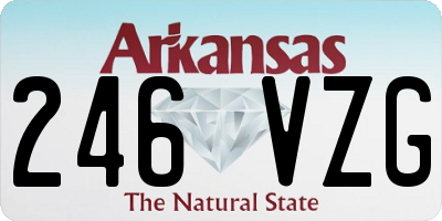 AR license plate 246VZG