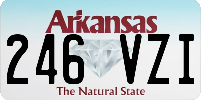 AR license plate 246VZI