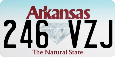 AR license plate 246VZJ