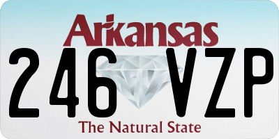 AR license plate 246VZP