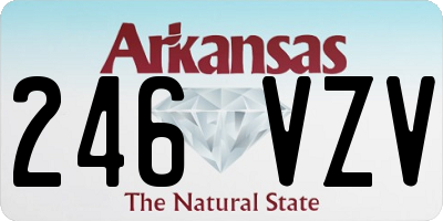 AR license plate 246VZV