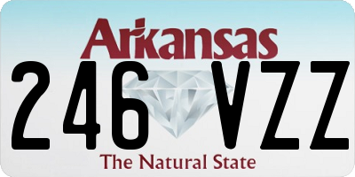 AR license plate 246VZZ
