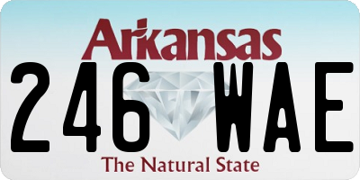 AR license plate 246WAE