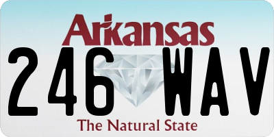 AR license plate 246WAV