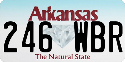 AR license plate 246WBR