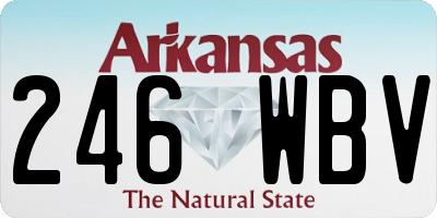 AR license plate 246WBV