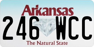 AR license plate 246WCC