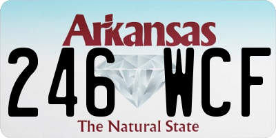 AR license plate 246WCF