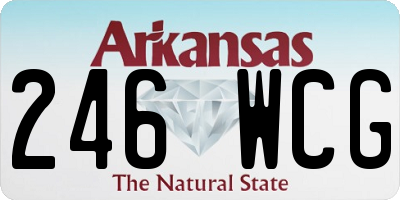 AR license plate 246WCG