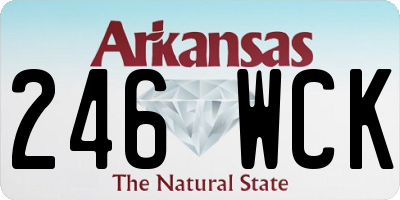 AR license plate 246WCK