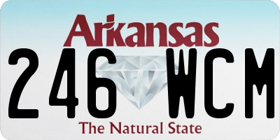 AR license plate 246WCM