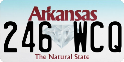 AR license plate 246WCQ