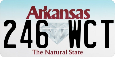 AR license plate 246WCT