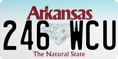 AR license plate 246WCU
