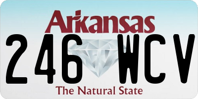 AR license plate 246WCV