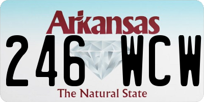 AR license plate 246WCW